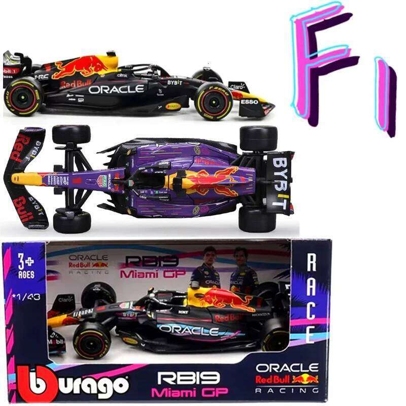 Bburago 1/43 F1 RB20 Red Bull Racing Miami GP Vestappan Perez 11 RB19 Las Vegas / Austin Cars Model Formula 1 Toy Z260306