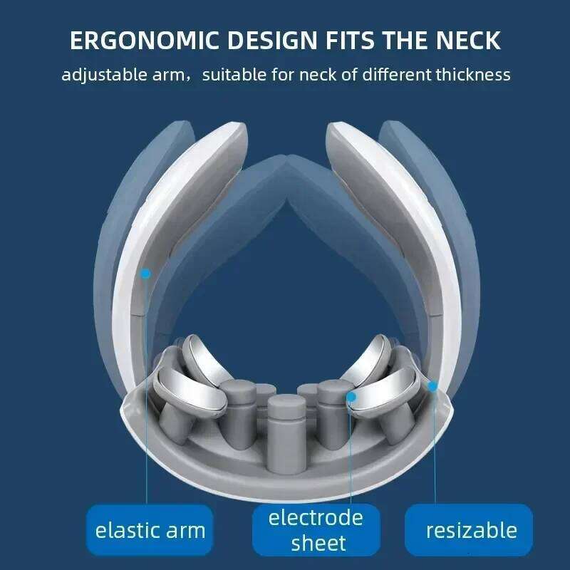 Smart And Back Massager Device Shoulder Neck Massage Cervical Vertebra Vibrator Heating Relieve Pain Muscle Care 26Y0307