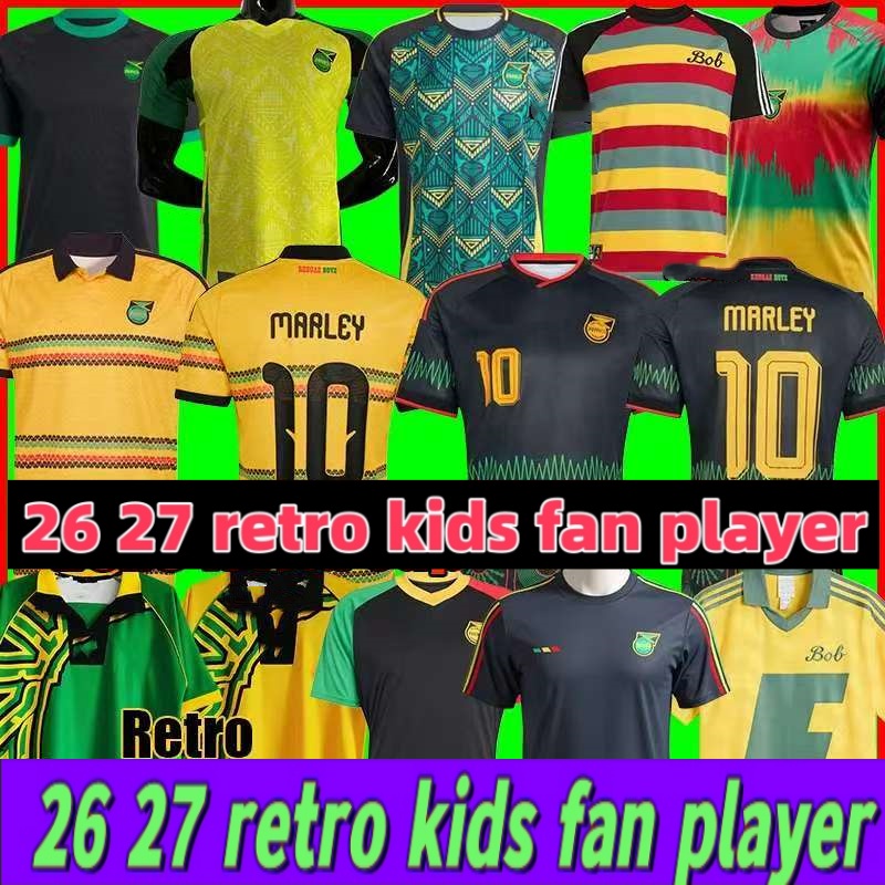 2026 Jamaica soccer jerseys MEN KIDS KIT 26 27 Marley national football team Bailey ANTONIO Nicholson BAILEY training shirt 1998 Retro Kit Jamaica