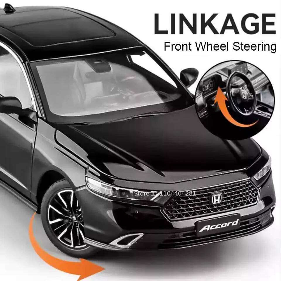 1:18 HONDA Accord Alloy Miniature Model Diecast Toy Door Opened Sound Light Pull Back Front Wheel Steering Classic Birthday Gift Z260306