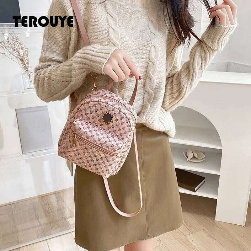 Classic Women Backpack Fashion School Bags Female Daily Shopping Girl Backpacks Schoolbags TEROUYE