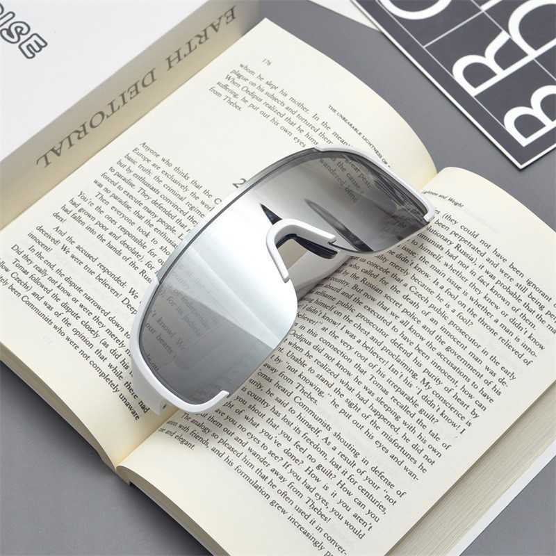 New Outdoor Large Frame Sports Cycling Sunglasses for Men and Women Skiing Mountaineering Windproof Glasses Sunshade Sunglasses S260304