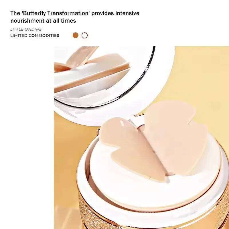 Air Cushion BB Cream Butterfly Powder Puff Moisturizing Foundation Concealer Whitening Oil-control Waterproof Makeup Cosmetics 26L0306