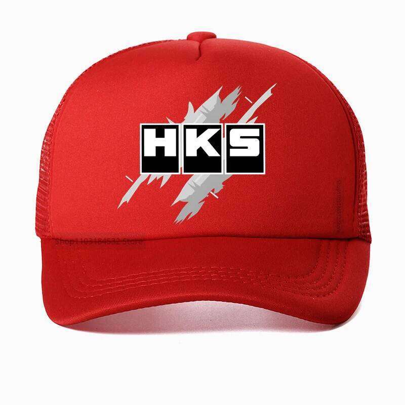 Jdm Hks Power And Sports Japanese Style Logo Baseball Cap Summer Unisex Adjustable Mesh hat Y260304