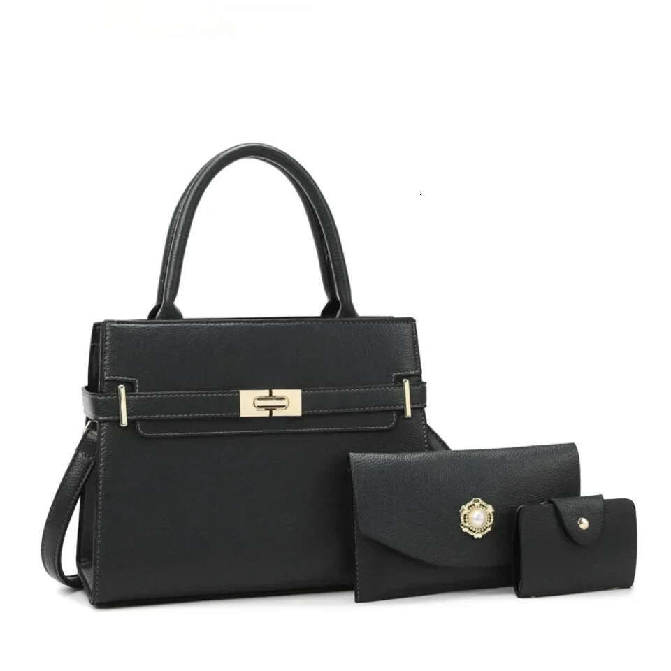 3 Sets Or 1 Big Bag Women's Handbag Large Capacity Luxury Shoulder Crossbody Bags Small Coin Purse Quality Leather Sac Hot Xiu Lai Si