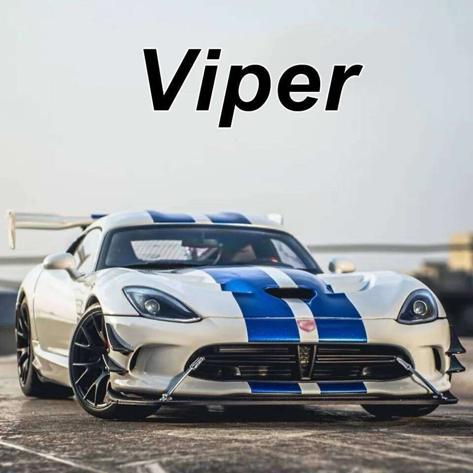 1:32 Viper Mammoth Alloy Diecast Toy Model Cars Rubber Tire Light Music Vehicle Wheel Steering Miniature Car Boy Collection Gift Z260306