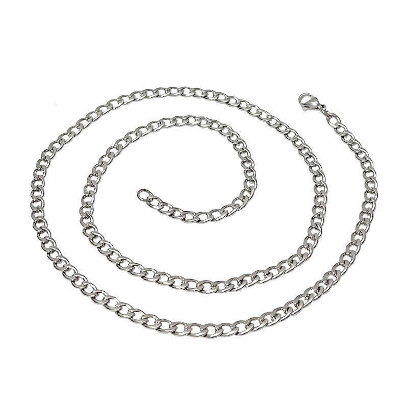 NK Necklace Cuban Chain, Bold Jewelry Necklace, High-Quality Personalized Accessories for Hip-Hop Trendsetters, Steel