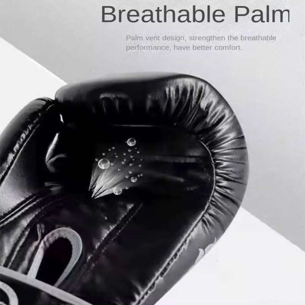 6101214Oz Kids Adult Boxing Gloves Breathable Professional Sanda Muay Thai Fighting PU Workout 260228