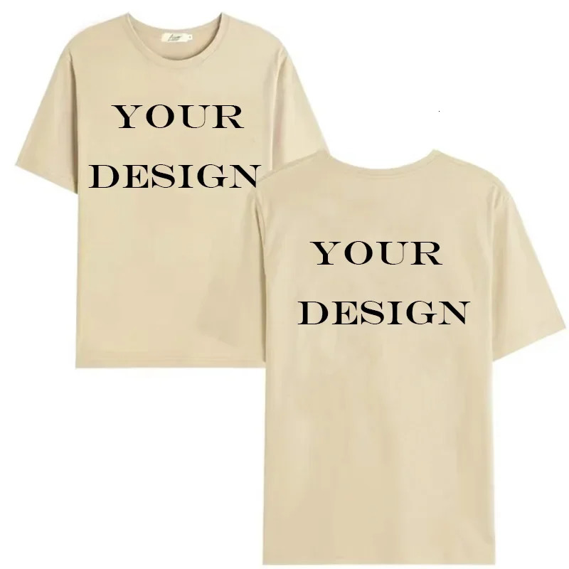 Unisex Cotton Tshirt Customized Printed Fashion T Shirt Harajuku Top DIY Your Like Po or T-shirt Fashion Custom Top 260304