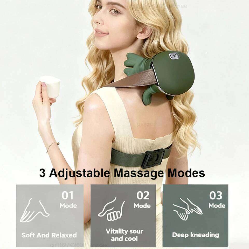 Electric Deep Tissue 4D Kneading Simulated Human Hand for Neck Shoulder Pain Relief Muscle Relax Massager 26Y0307