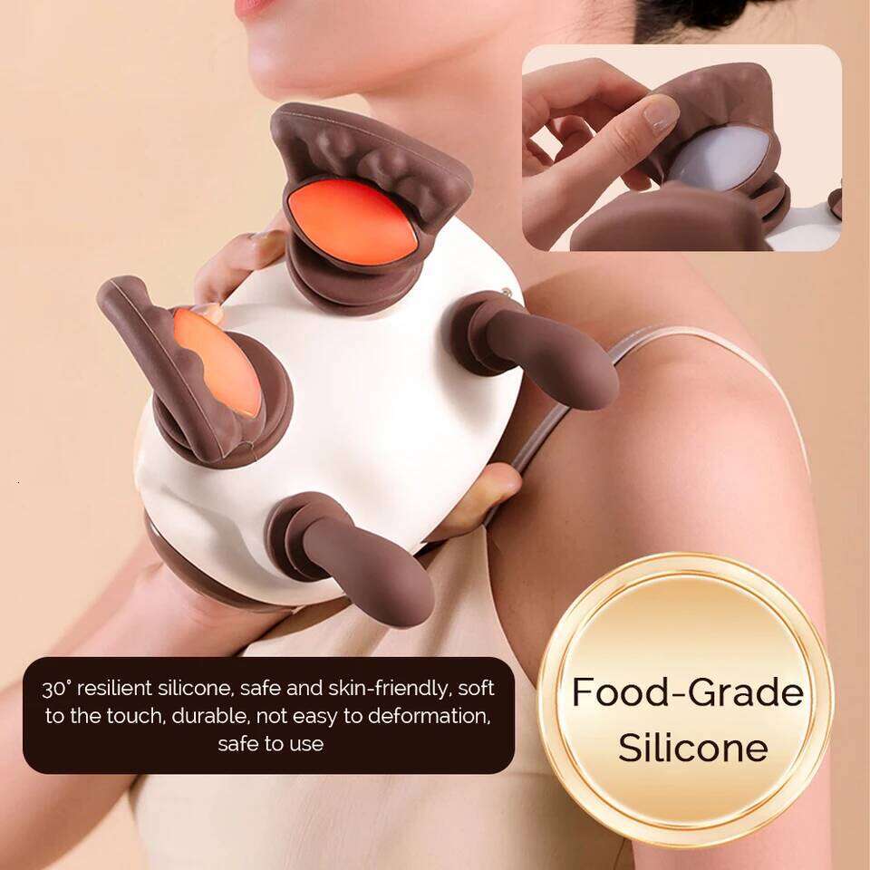 4D Hand Shaped Kneading And Massager Portable Neck Shoulder Massage Pillow Brushless Motor Trapezius masajeador 26Y0307