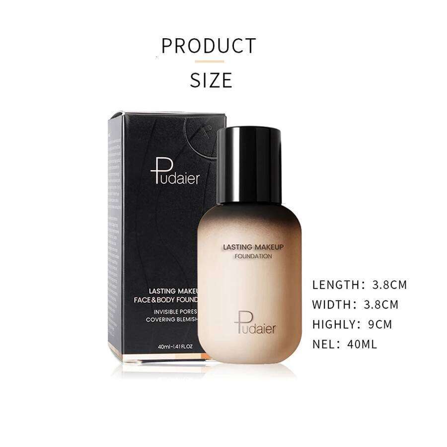 40ML Face Liquid Full Concealer Makeup Waterproof Base Brighten Whitening Cover Dark Circle Matte Foundation Cosmetic 26L0306