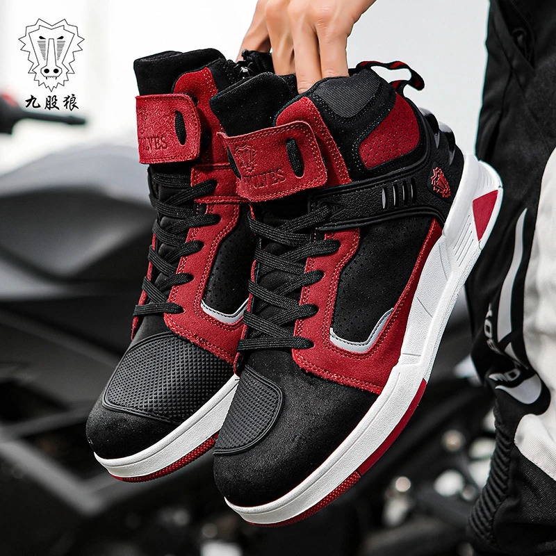 Motorcycle Boots Men Women Motorbike Riding Shoes Breathable Biker Motorboats Bota 260307