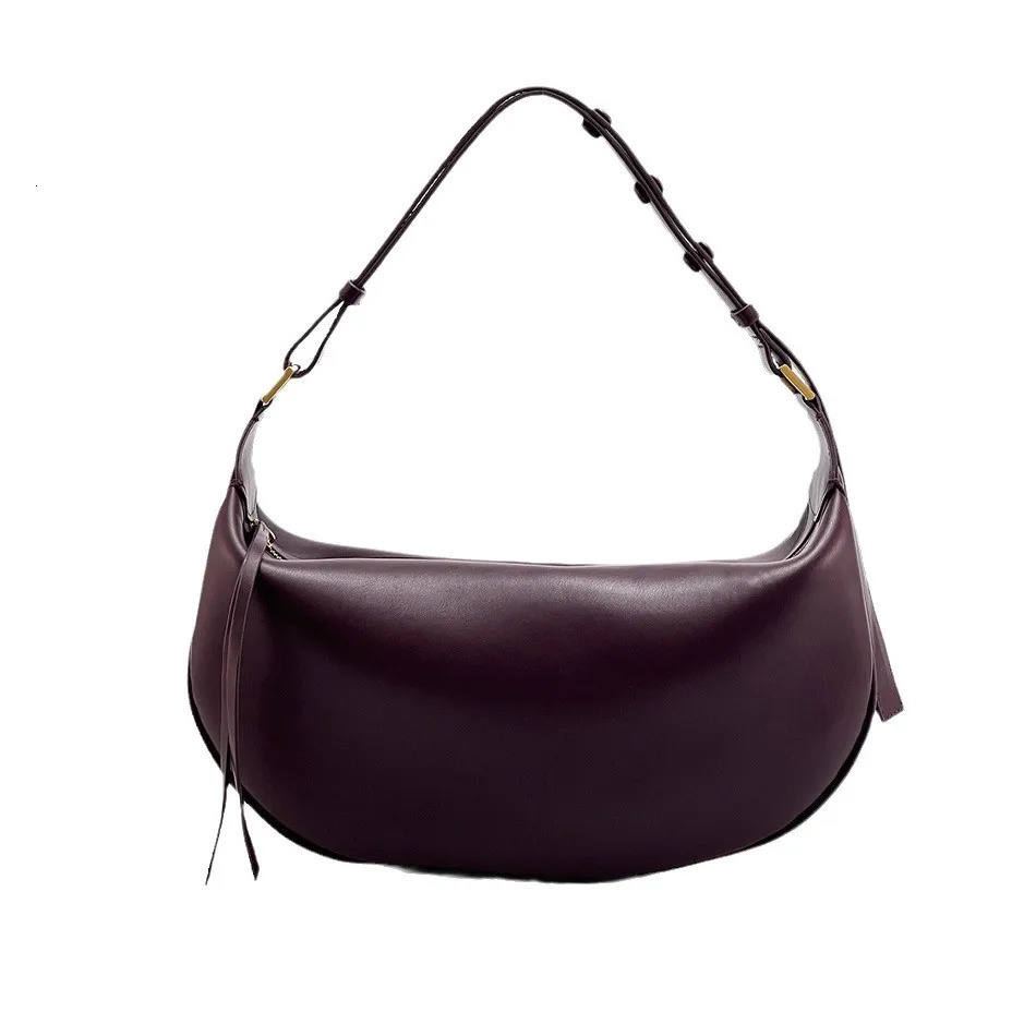 Dumpling Crescent Armpit Bag for Women Large Capacity Shoulder Bags fashionPU Leather Crossbody Trendy Purs handbag 260227