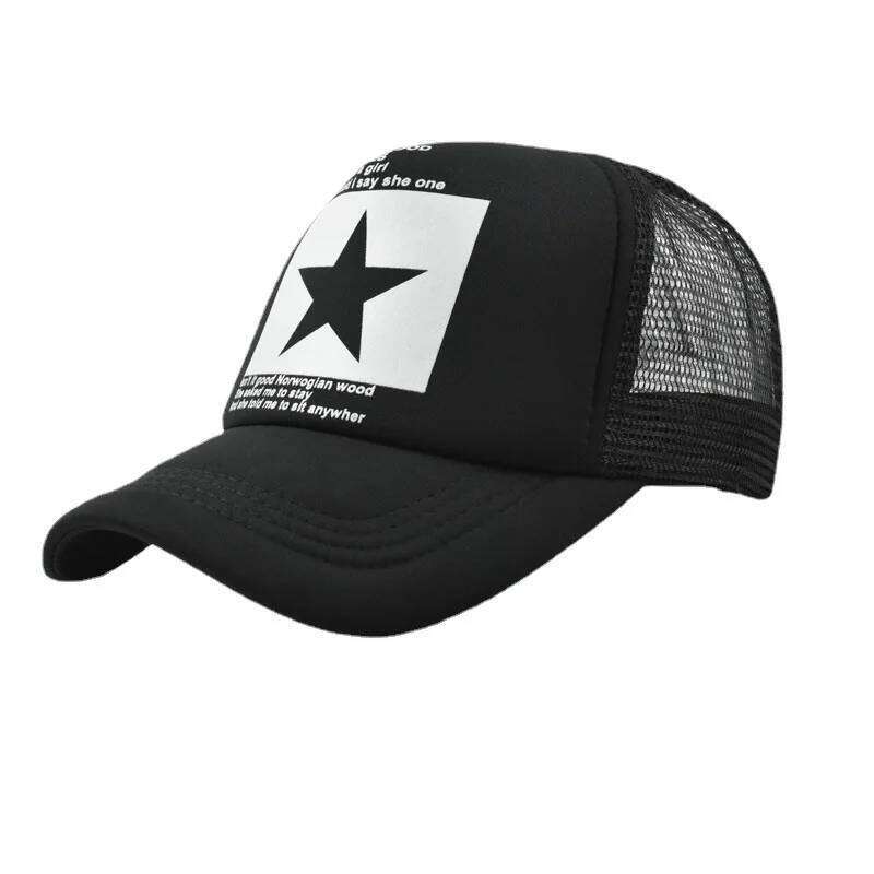 Fashion Adults Ball Hat Snapback Trucker Sports Spring Summer five-pointed Star Printed Baseball Cap Retro Men Outdoor 8M14 Y260304