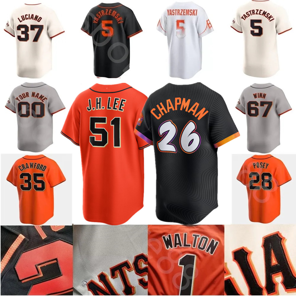 Custom S-4XL Baseball Jerseys Mays Adames Chapman Webb Devers Pence Bailey Ramos Ray Schmitt McCray GIAnts Men Women Youth Jersey