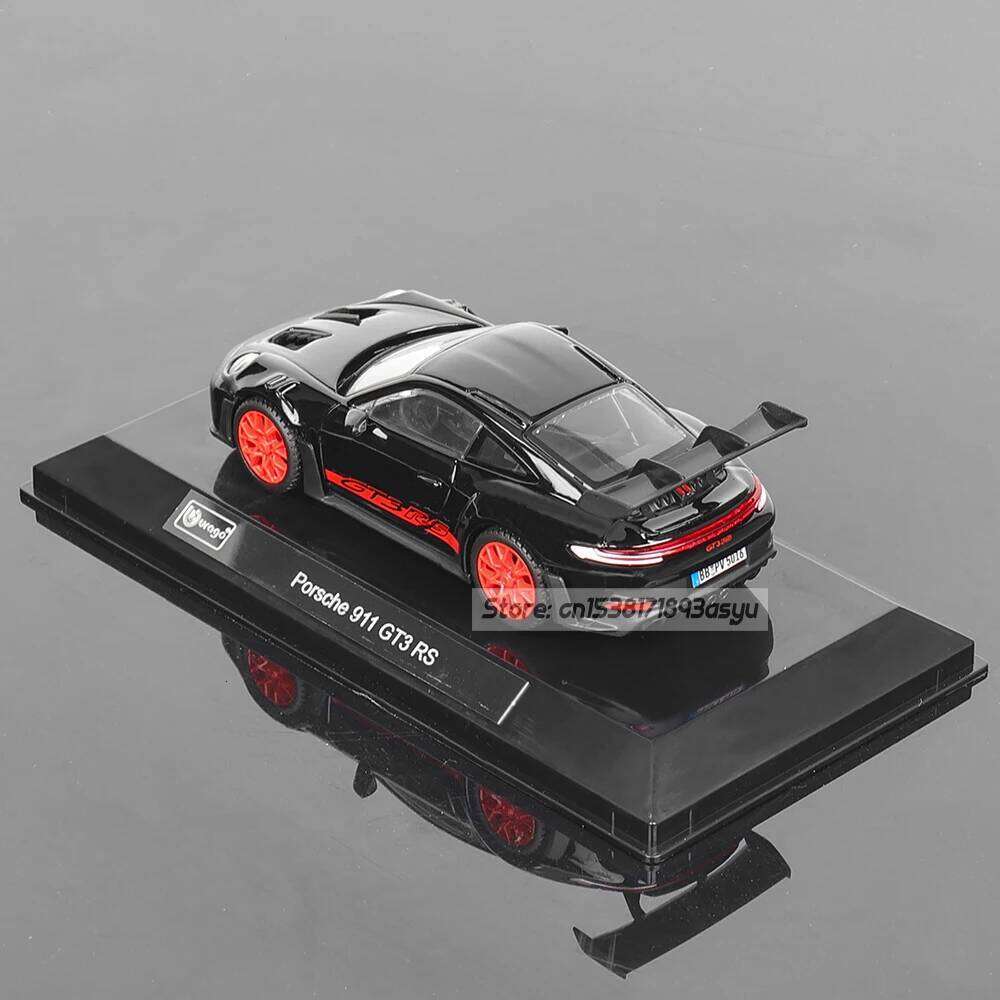 Bburago 1:43 Porsche 911 GT3 RS Audi Alpha Romeo racing simulation model alloy car toy male collection gift Z260307