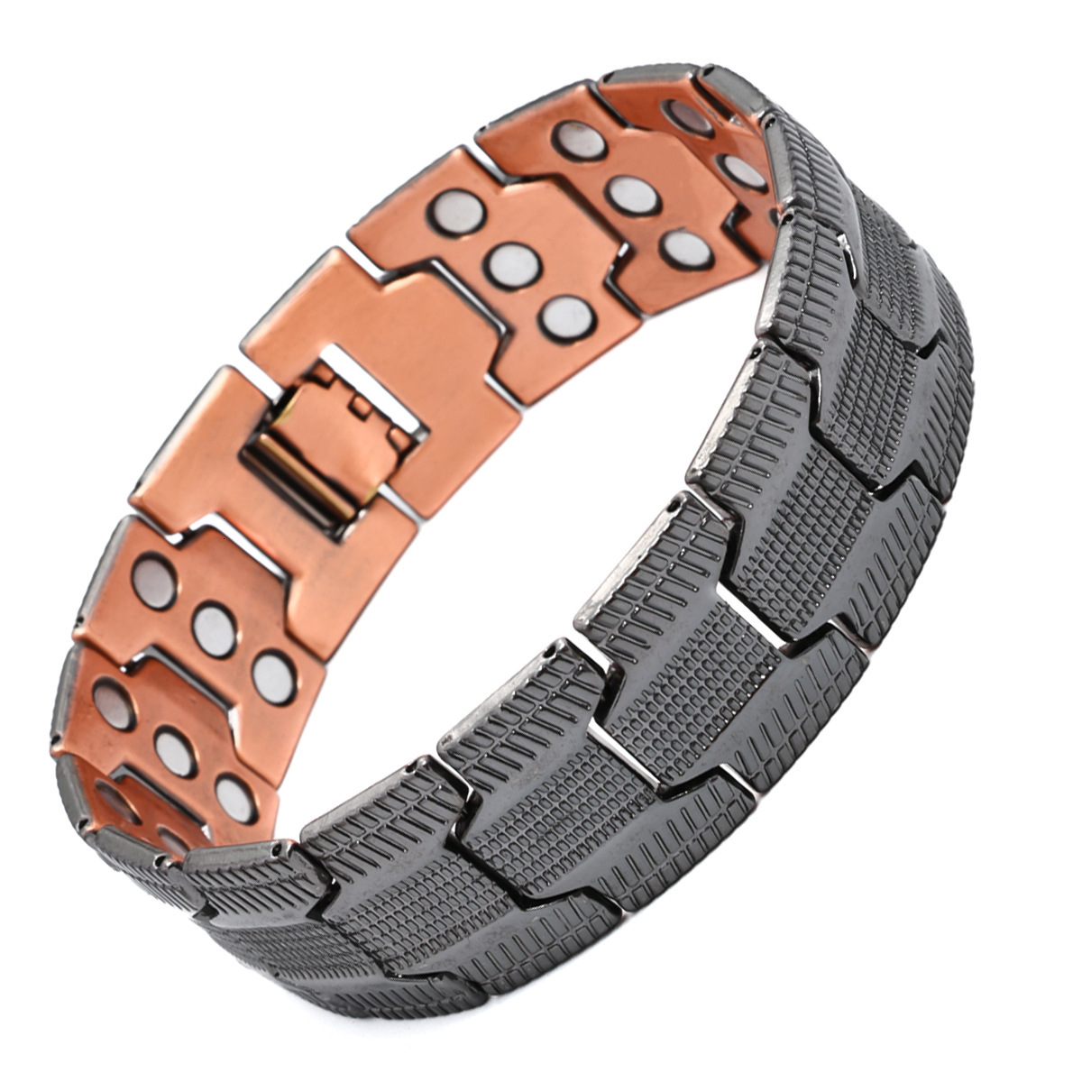 Luxury Brand Designer Jewelry European And American Antique Red Copper Magnetic Bracelet Retro Fashion Detachable Designer Hip-hop Bracelet