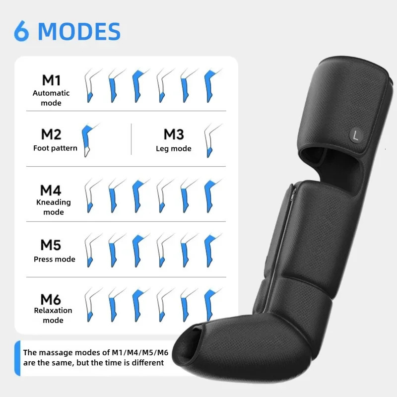 Leg Massager with Heat and Airbag Foot Calf Thigh Massager for Circulation and Muscle Relaxation Sequential Compression Boot 260304