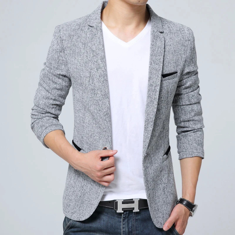 BROWON Arrival Mens Blazer Jacket Suit Wedding Prom Party Slim Fit Smart Casual Suit Men Jacket Business Men Suit Jacket 260306