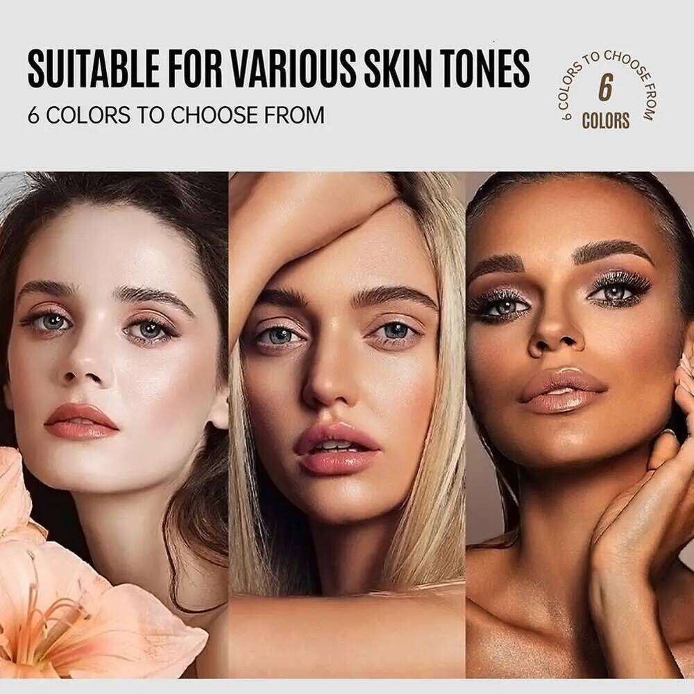 LOOKAVE Long Lasting Full Coverage Natural Matte Liquid Foundation Moisturizing Concealer CC Cream Base Makeup 26L0306