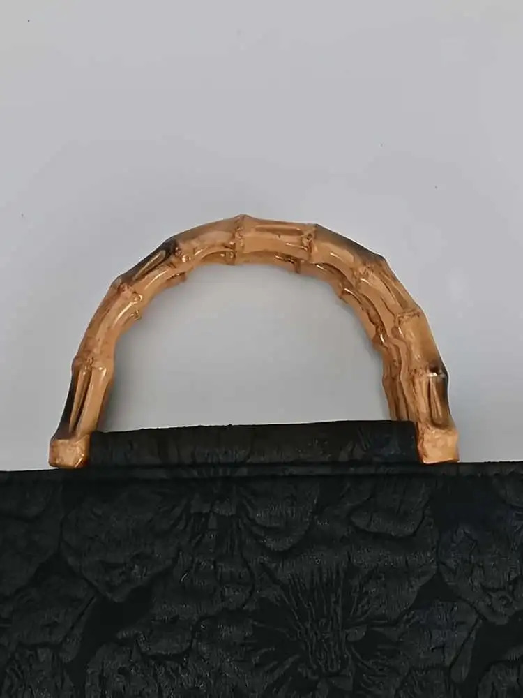 Chinese Sle National Trend Handbag Embroidered Bamboo Node Retro Large Capaci Hanfu Tote Bag 260307