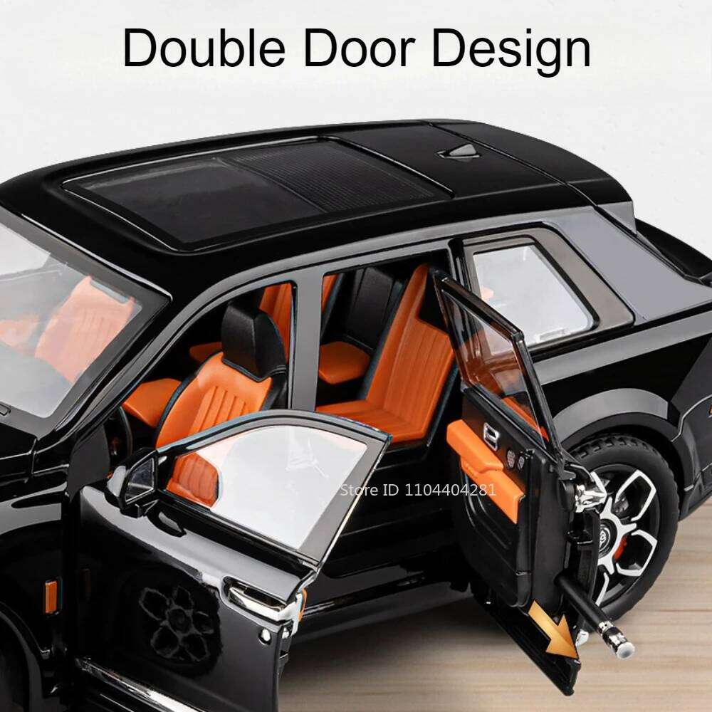 1:20 Rolls Royce Cullinan Alloy Diecast Motor Home Model Toys Car Doors Opened Sound Light Pull Back Vehices Kid's Birthday Gift Z260306