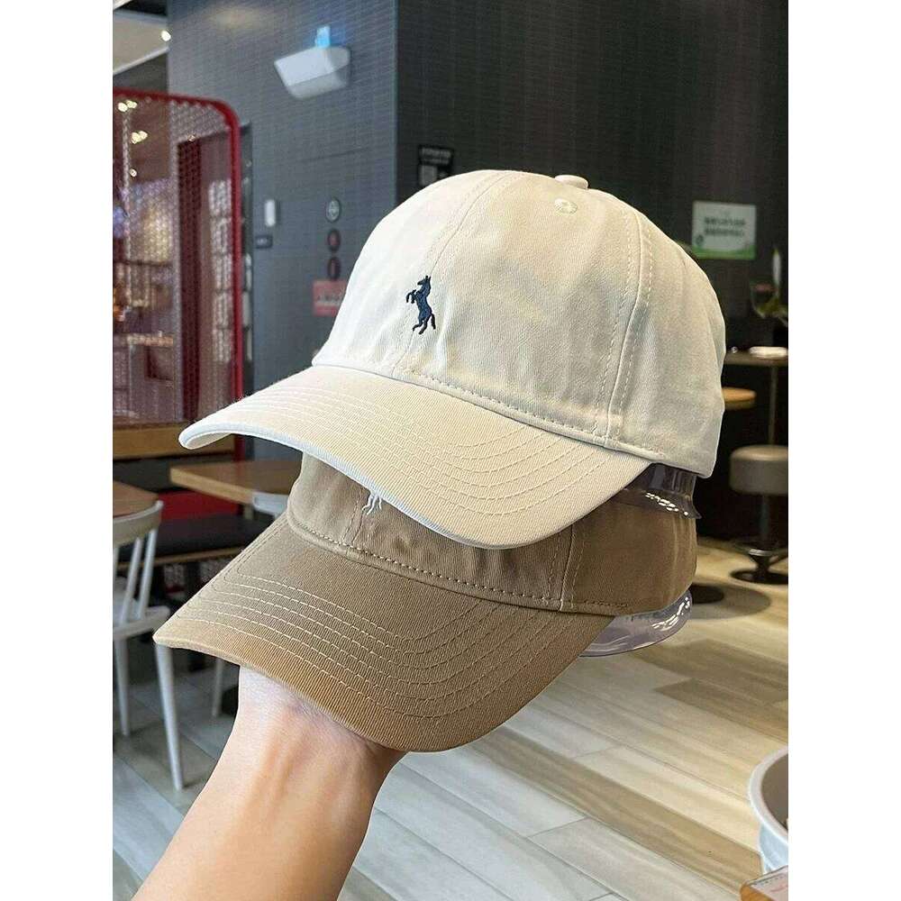Men's women's embroidered soft-top baseball Women's pure cotton four-season caps Spring and Autumn Y260304