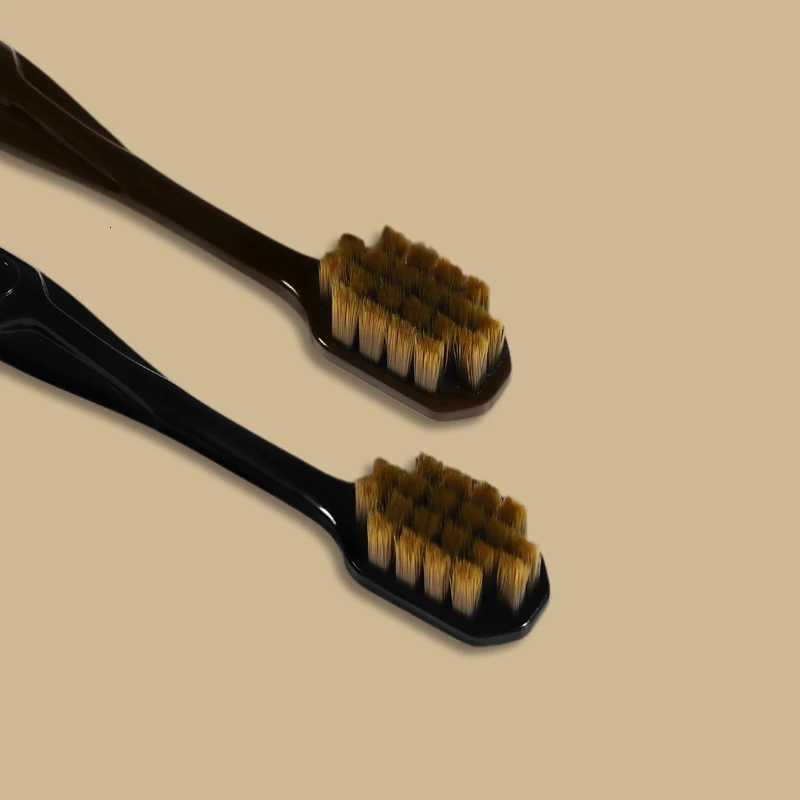 Light Luxury Checkered Toothbrush 6-Pack Soft Bristle Gum Care, Portable for Adult Men & Women Daily Oral CleaningT260307