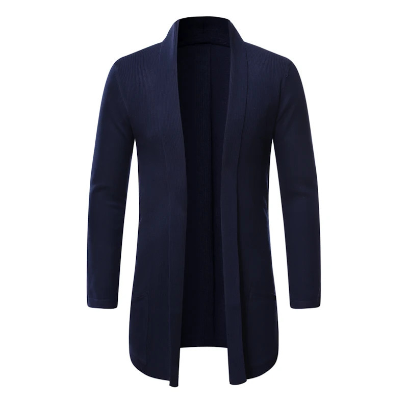 FAVOCENT Men Thin Knitted Cardigan Sweater Spring Autumn Solid Sweater Bottoming Long Sleeved Mens Slim Fit Cardigan Sweater 260306