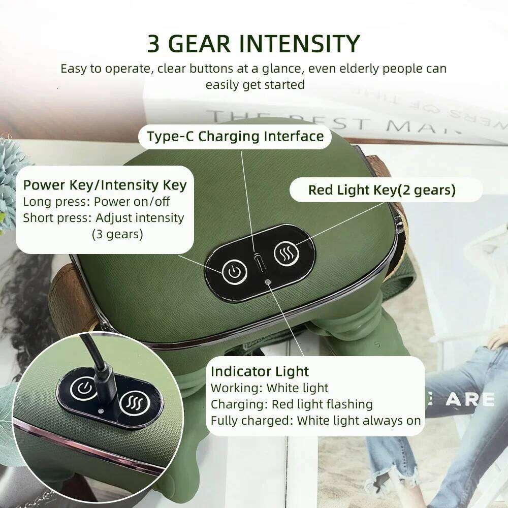2026 Neck Cervical Shoulder Massager Trapezius Shiatsu Kneading MusclesBody Back Leg Massagers Pillow Relaxation 26Y0307