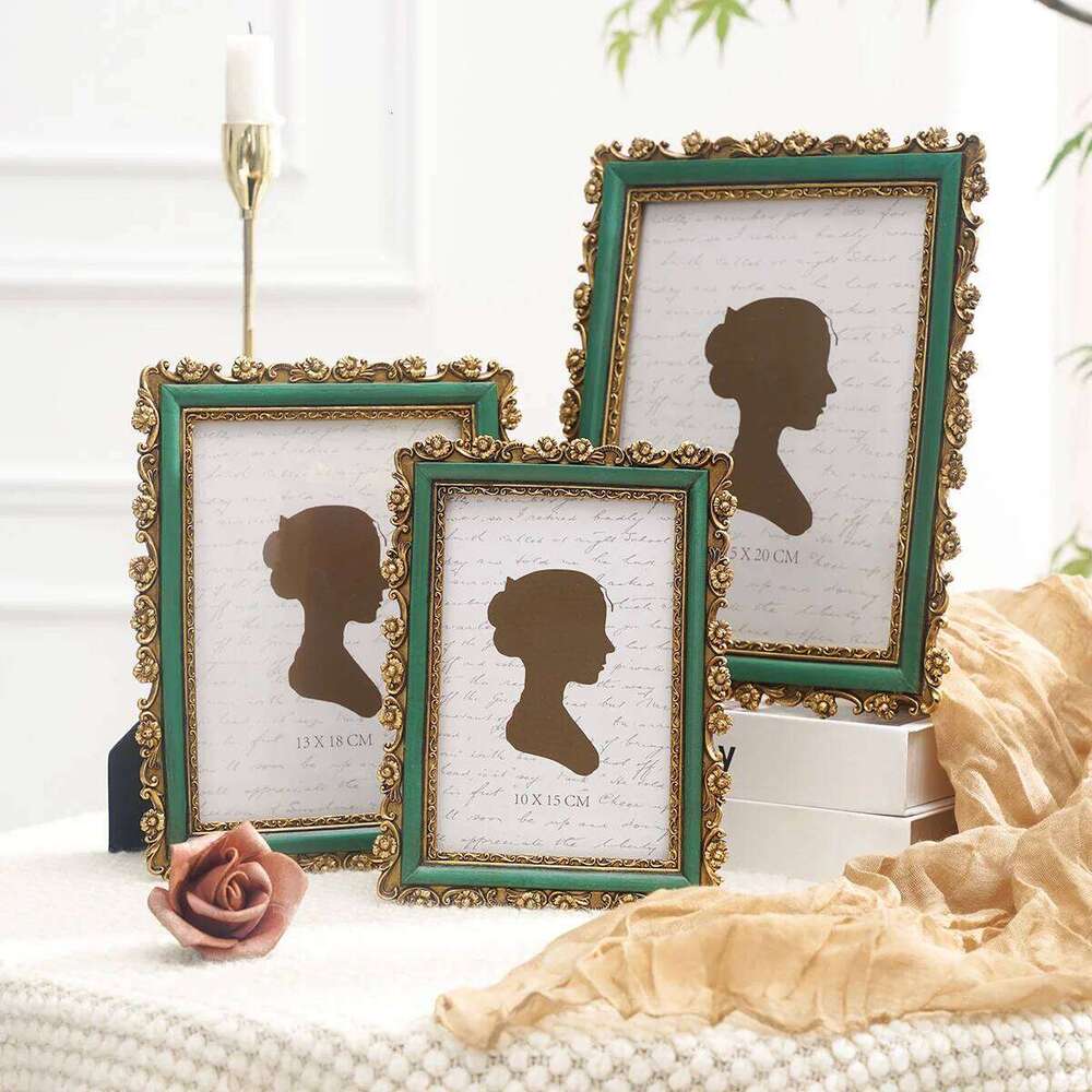 1PC, resin material three-dimensional crabapple pattern home decoration frame, rectangular display photo frame H260306