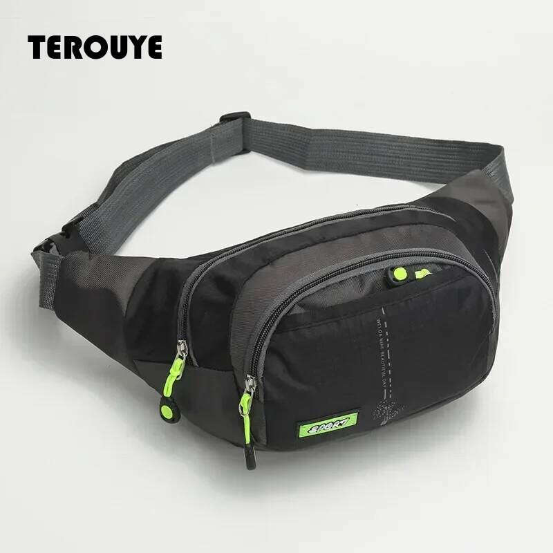 Travel Waist Zipper Outdoor Sports Shoulder Bag Men's And Women's Waterproof Fashion Large-Capacity Adjustable TEROUYE