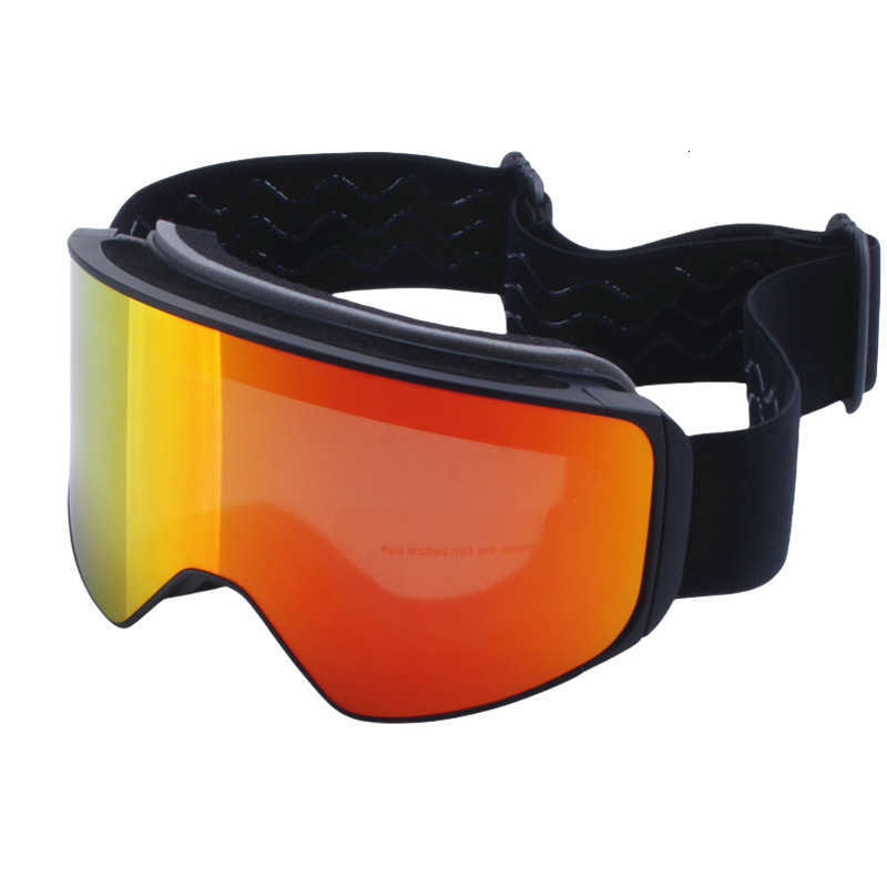 Mens and Womens Magnetic Ski Goggles Cylindrical Ski Glasses Anti-Fog Outdoor Goggles with Frame S260304