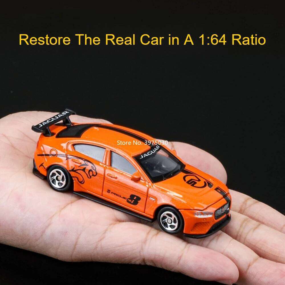 1:64 Mini Jaguar XE SV Project 8 Alloy Models Diecast Cars Toy Wheel Slide Forward Miniature Vehicle Model Boys Interactive Toys Z260307