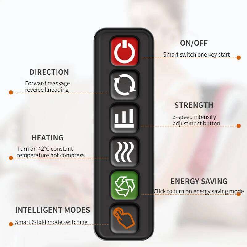 Shiatsu Neck with Heat Electric Massager for Shoulder Back Leg Deep Tissue Kneading Massage 26Y0307