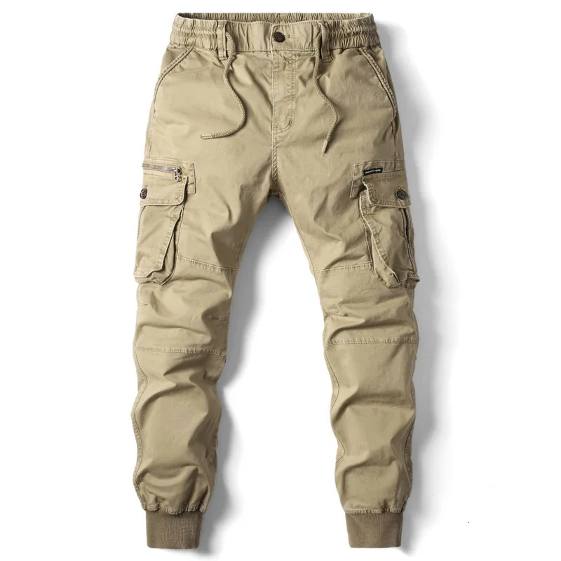 Cargo Pants Men Jogging Casual Pants Cotton Full Length Tactical Military Pants Trousers 260305