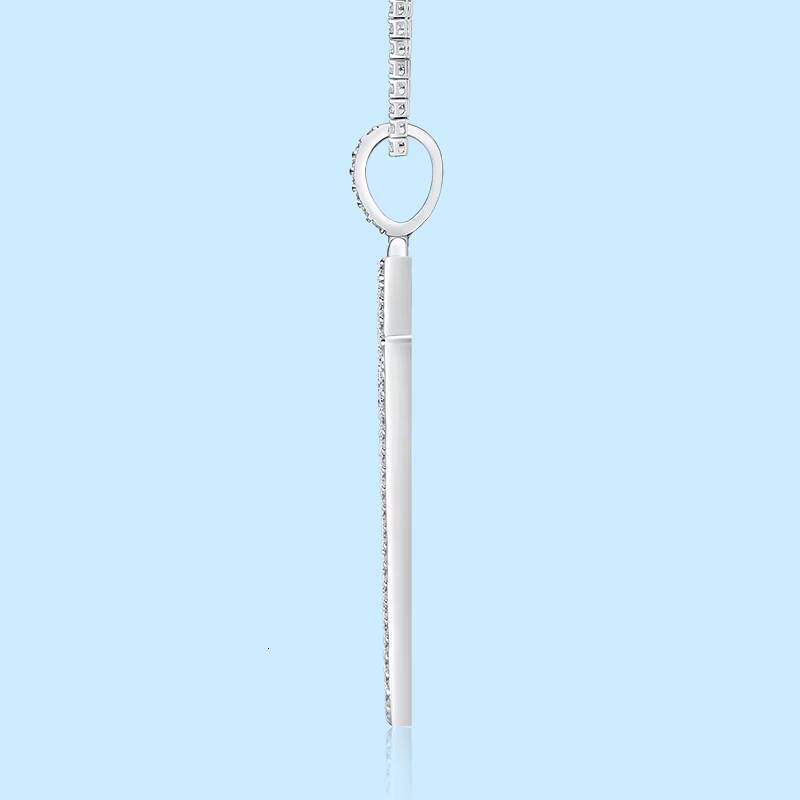 Wholesale Moissanite Jewelry lightning Hip Hop Hipster Punk Trendy Cool VVS1 Custom Pendant Moissanite Jewelry Necklace Pendants