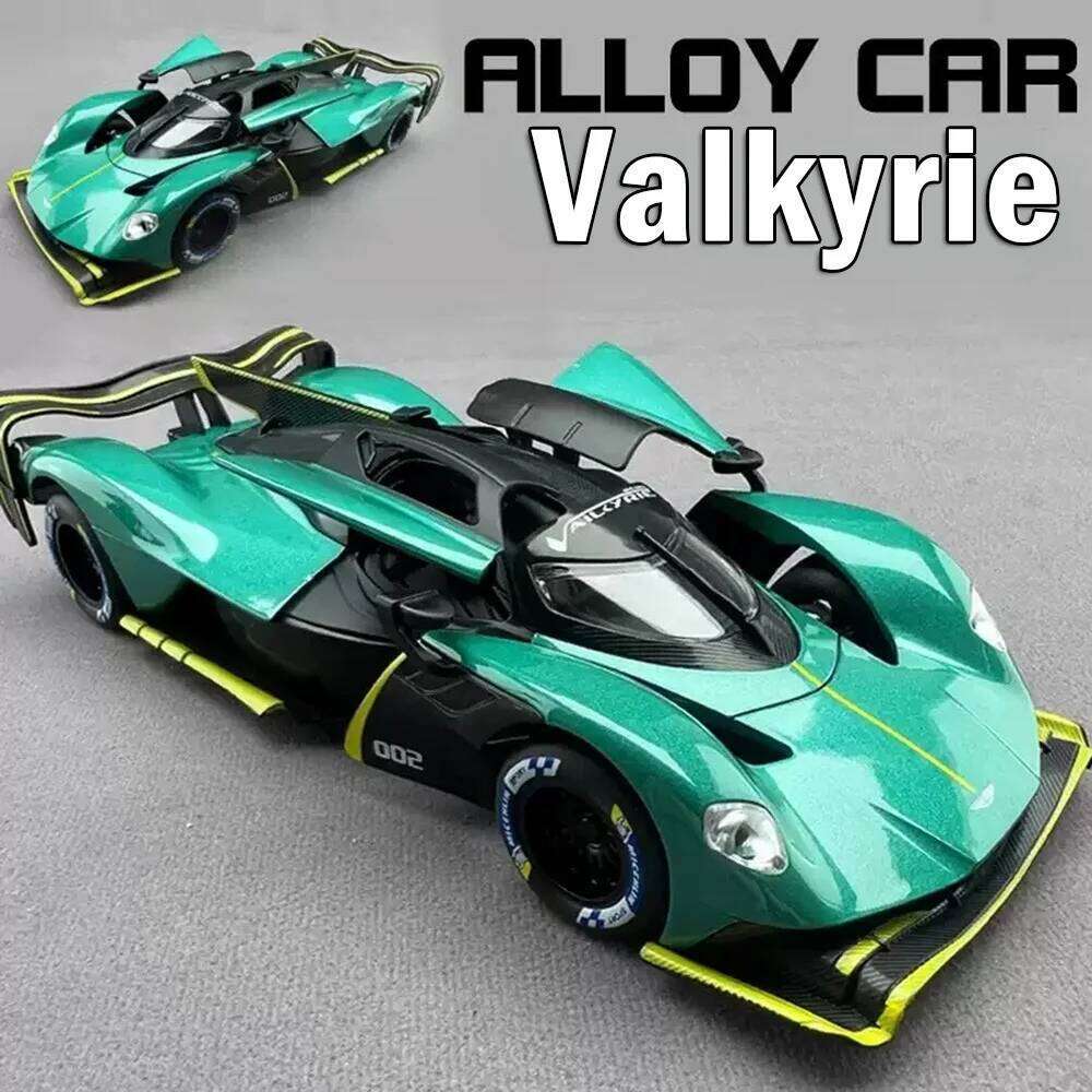 1:24 Valkyrie PAGANI Huayra BC Diecast Model Alloy Sports Car Toys Doors Opened Front Wheel Steering Vehice for Boyfriend's Gift Z260306