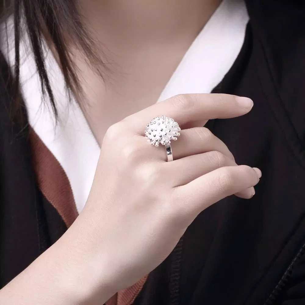 925 Sterling Silver Necklace Earring Rings Jewelry Set For Women Fireworks Pendant Bangle Hot Charm Fashion Party Gift H260307 - view 3