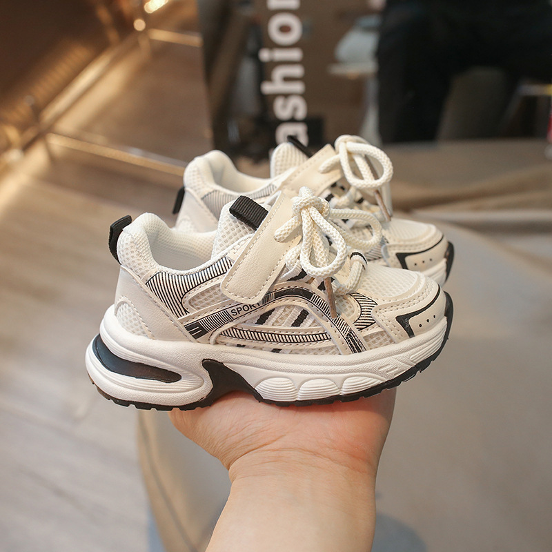 Free shipping Children's breathable shoes, children's walking shoes, girls' and boys' soft-soled sports shoes for leisure, low-top