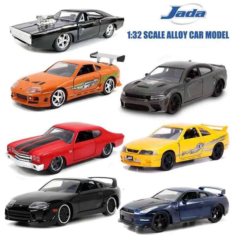 Jada 1:32 Fast&Furious Alloy Car,Mitsubishi Lancer TOYATO Super Nissan Skyline GTR Jetta RX-7 Collection Gift Toys for Kids Z260306