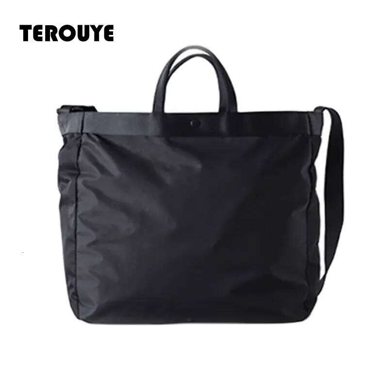 Large Capacity Korea Tote Nylon Casual Travel Handbag Diagonal Swimming Beach Fitness Yoga Unisex Storage Shoulder Bag TEROUYE