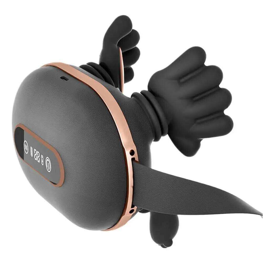 4D Kneading Neck Massager with Real Hand Feel Heated Compression 3 Levels Intensity Cordless for Home and Office Use 26Y0307