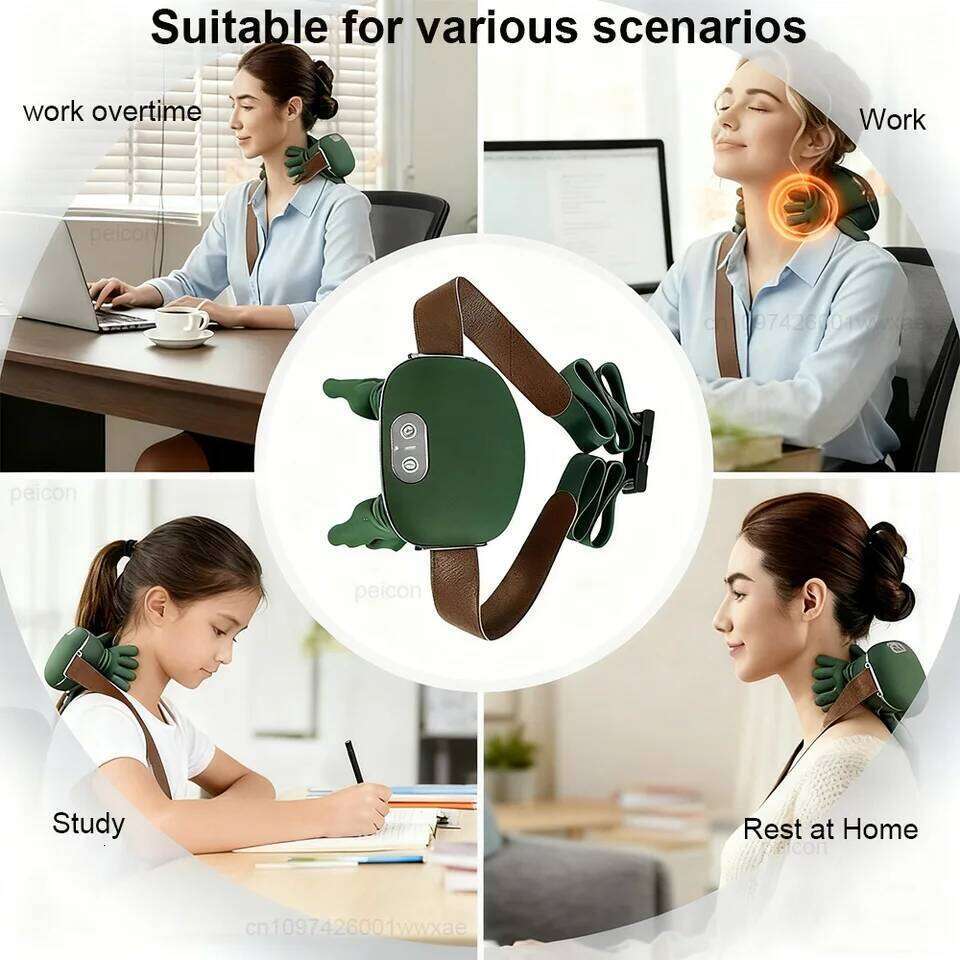 Electric Deep Tissue 4D Kneading Simulated Human Hand for Neck Shoulder Pain Relief Muscle Relax Massager 26Y0307