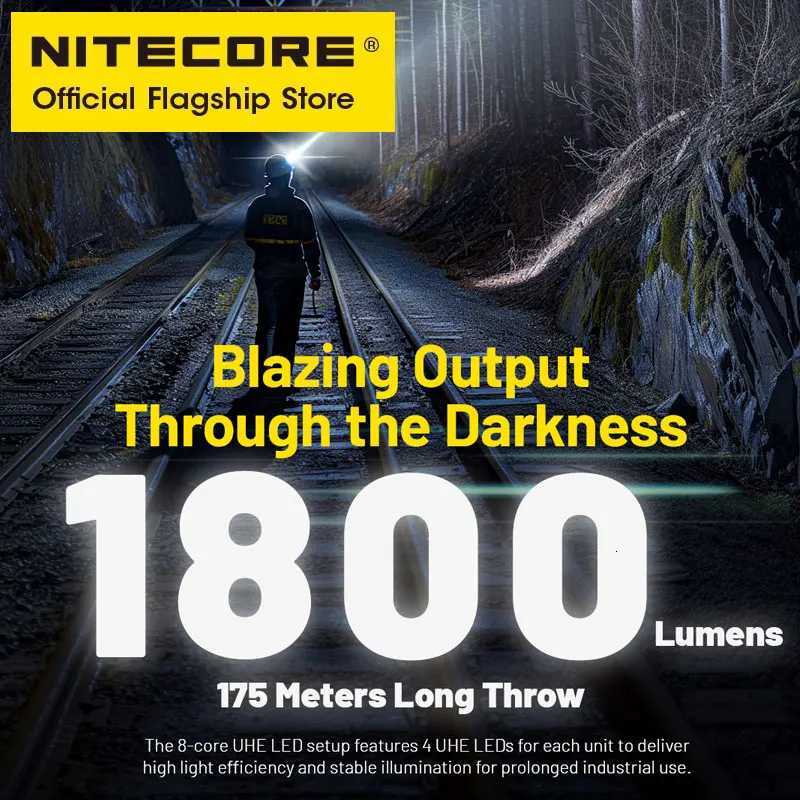 NITECORE NU53 USB-C Rechargeable Headlamp 16W Fast Charge Running Industrial Headlight 1800 Lumens Built in 6000mAh Battery H260307