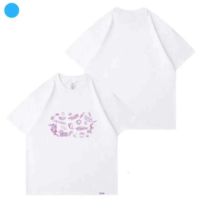 KPOP ILLIT SUPER REAL ME Album Oversized T Shirt Women Men YUNAH MINJU MOKA WONHEE IROHA 100% Cotton Short Sleeve Graphic Tees XJ260306