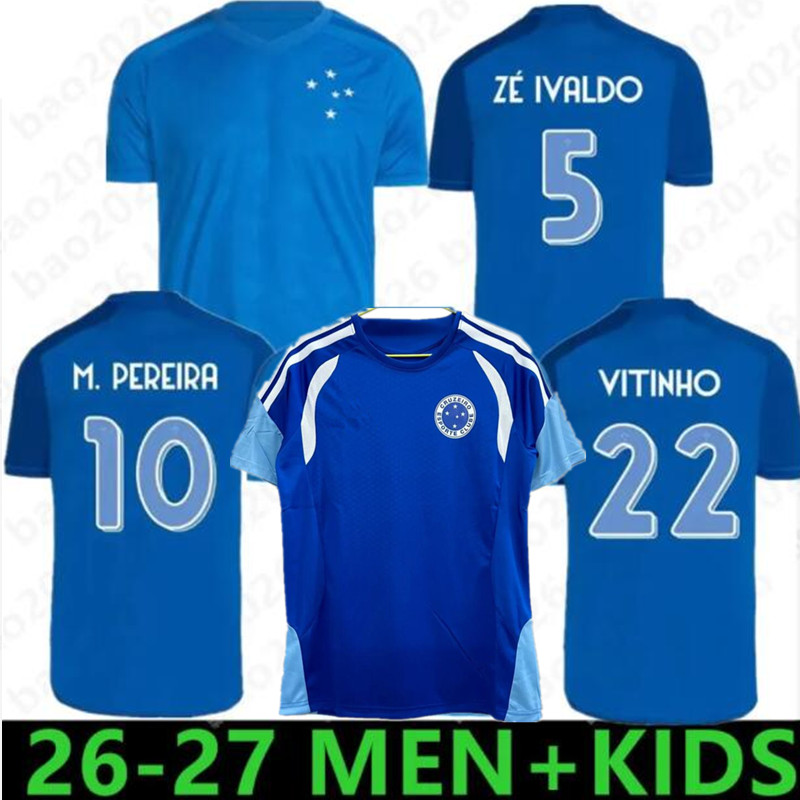 2026 Cruzeiro EC Soccer Jerseys HOME KIT KAIO JORGE ARTHUR ZE LVALDO GOMES M.PEREIRA JUAN DINENNO CIFUENTES M.VITAL 26 27 football shirt