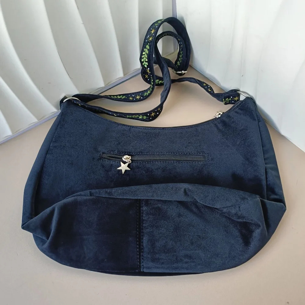Botanical Embroidery Bags for Woman Underarm Shoulder Bag Y2k Bolsosmujer Creative Sac Femme Bolsas Harajuku Gothic Bolsa 260307