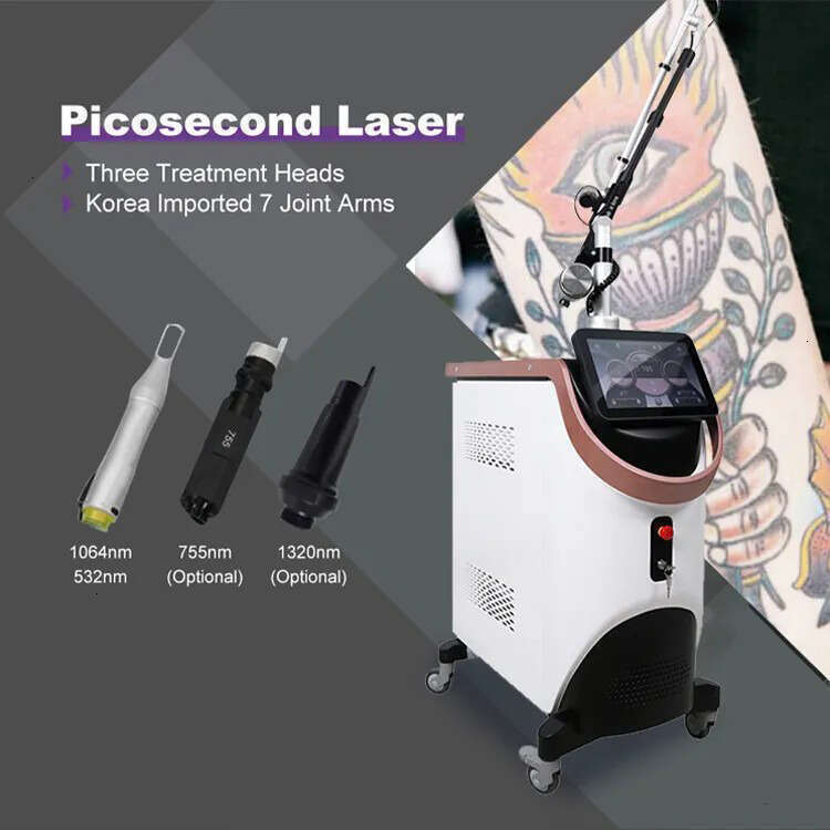 high end upgrade super picosecond laser tattoo removal machine unlimited snews super picolaser antipigment 1064 532 755 1320 mole freckle birthmark tr